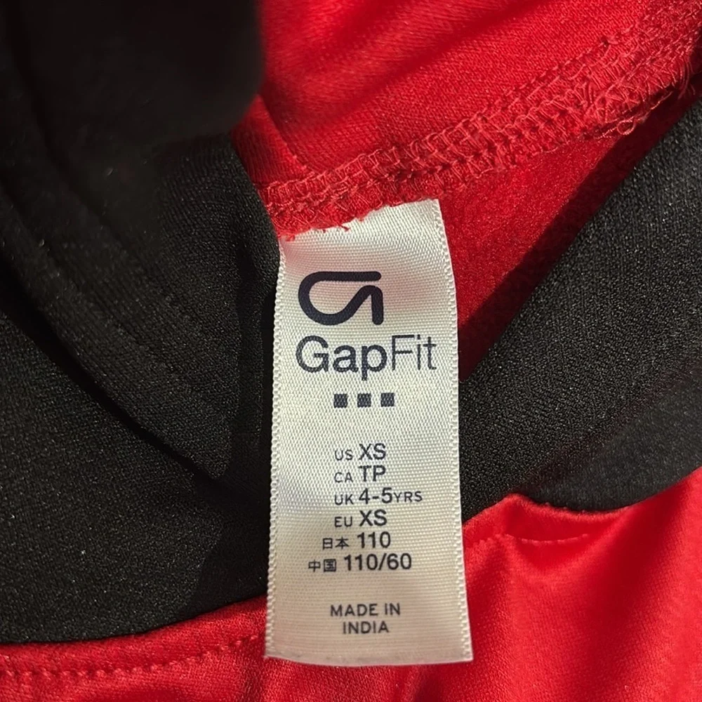 GAP Kids Bold Red and Black Hoodie